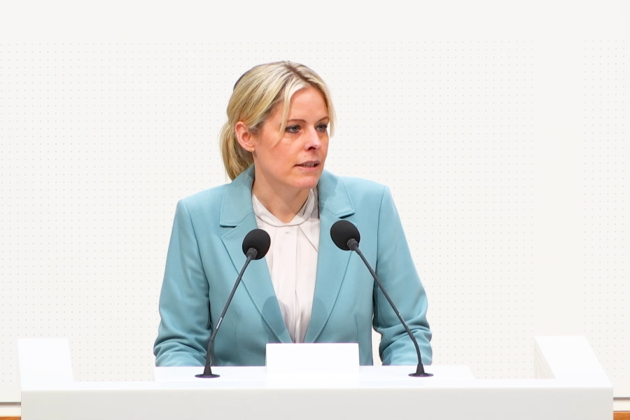 Umweltschutz und Energieversorgung geht zusammen Plenum Landtag März Julia Retzlaff